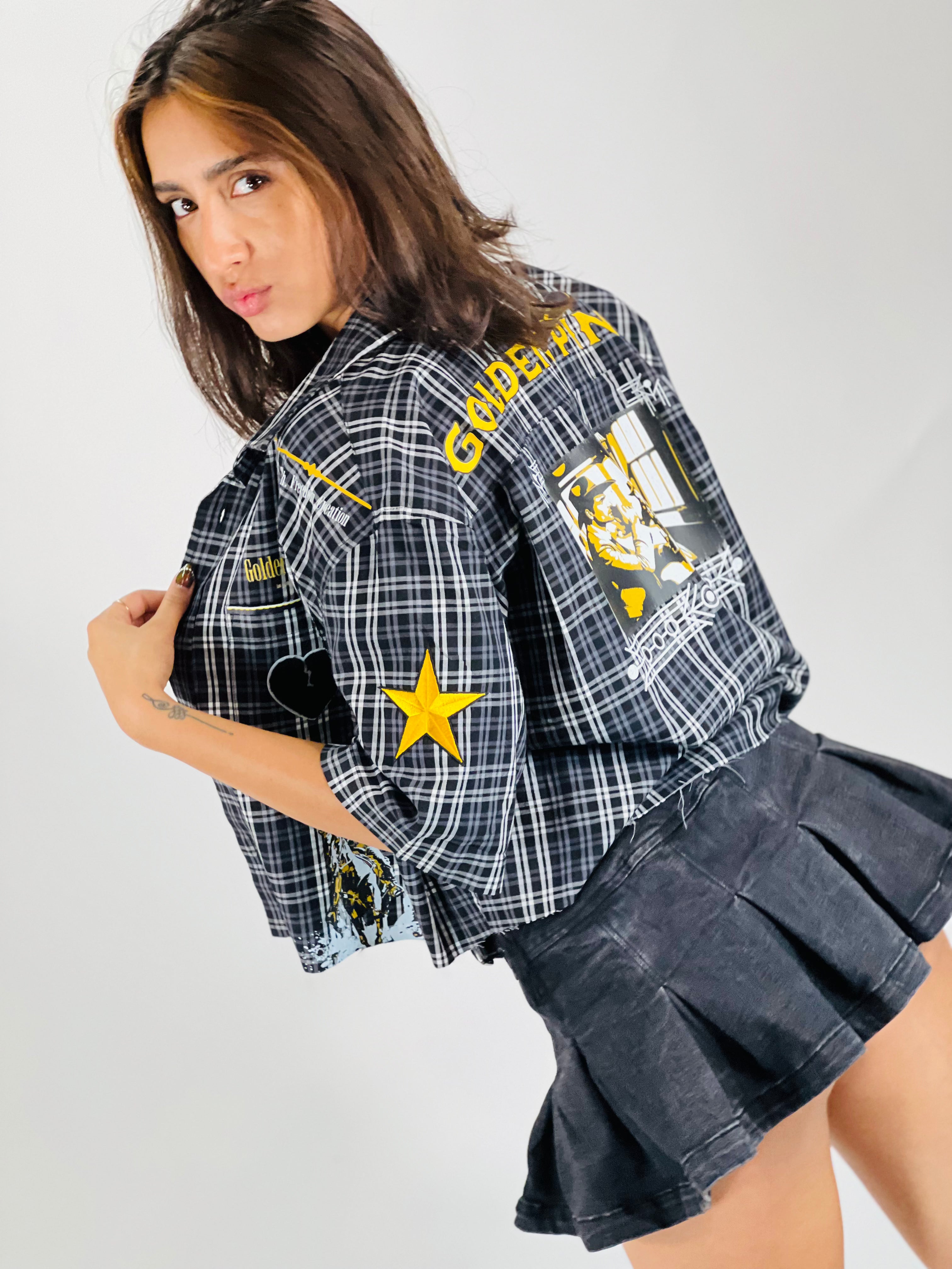 Cowboy love Women's Cropped button up